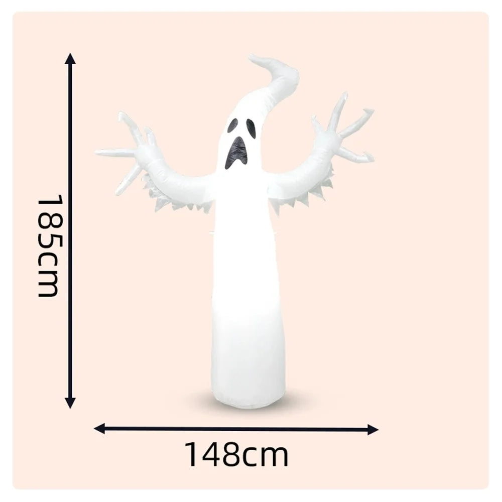 Halloween Inflatable Ghost, Led Light up Ghost Decoration, Spooky Prop for Yard, Outdoor Haunted House Party - product image 4