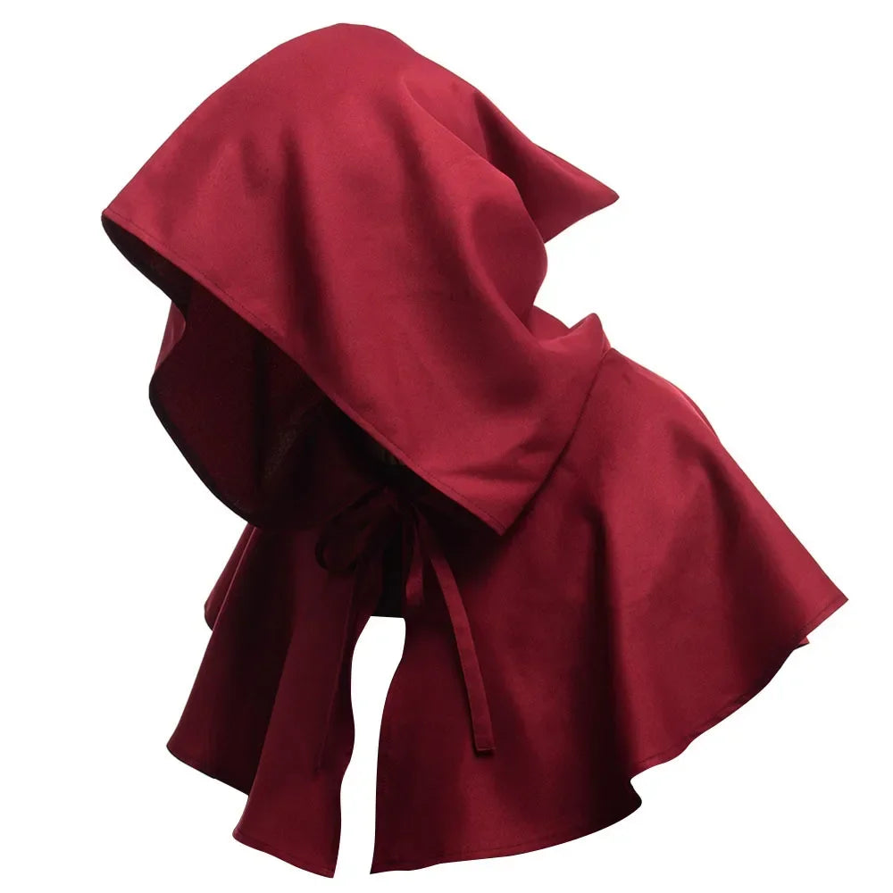 Adult Men Medieval Renaissance Cloak Witch Hooded Cape Hat - alternate view 7