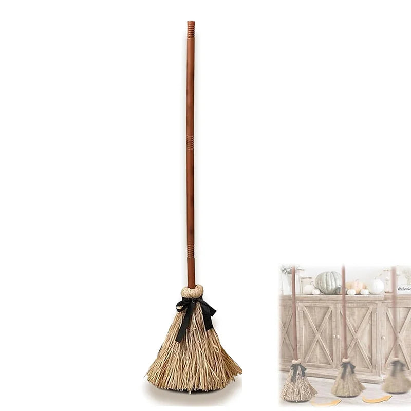 Halloween Floating Witch Broom with Witch Hat Haunted Dancing Moving Prop - product image 8
