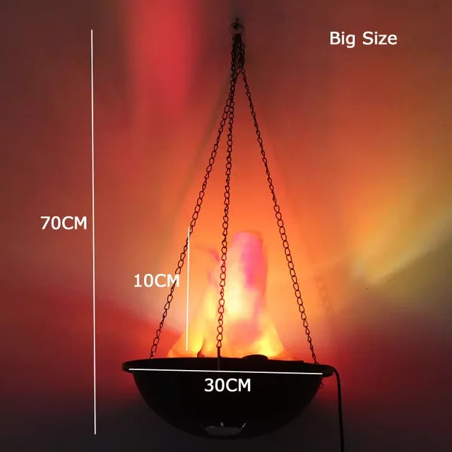 Halloween Fake Flame Decoration Simulation Brazier LED Flame Light Fake Fire Burning Props Haunted House Bar - product image 8