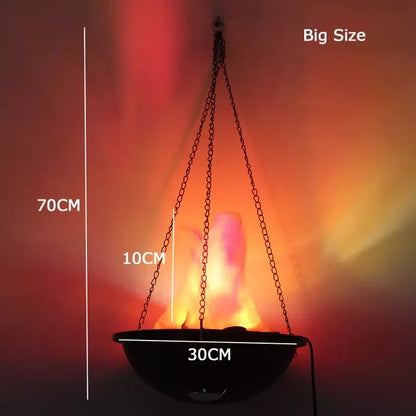 Halloween Fake Flame Decoration Simulation Brazier LED Flame Light Fake Fire Burning Props Haunted House Bar - product image 8
