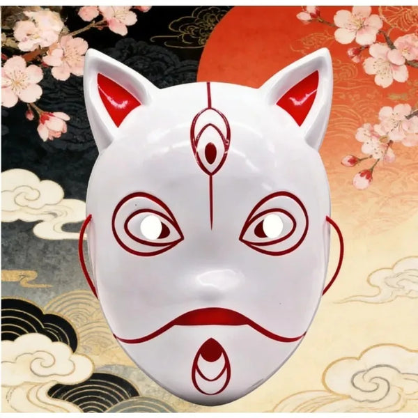 Scary White Horror Mask – Men's Halloween Costume