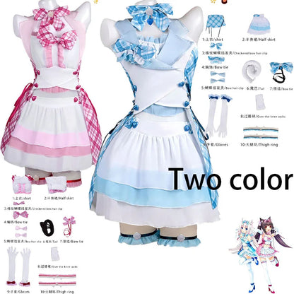 WHH Nekopara Chocola Suit Chocolaa/Vanillaa Sexy Dress New Costume