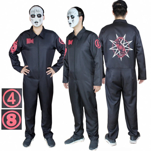 Men's Slipknot Jumpsuit Without Mask Props Jumpsuits Halloween Costume - Costume Style 8 / XL