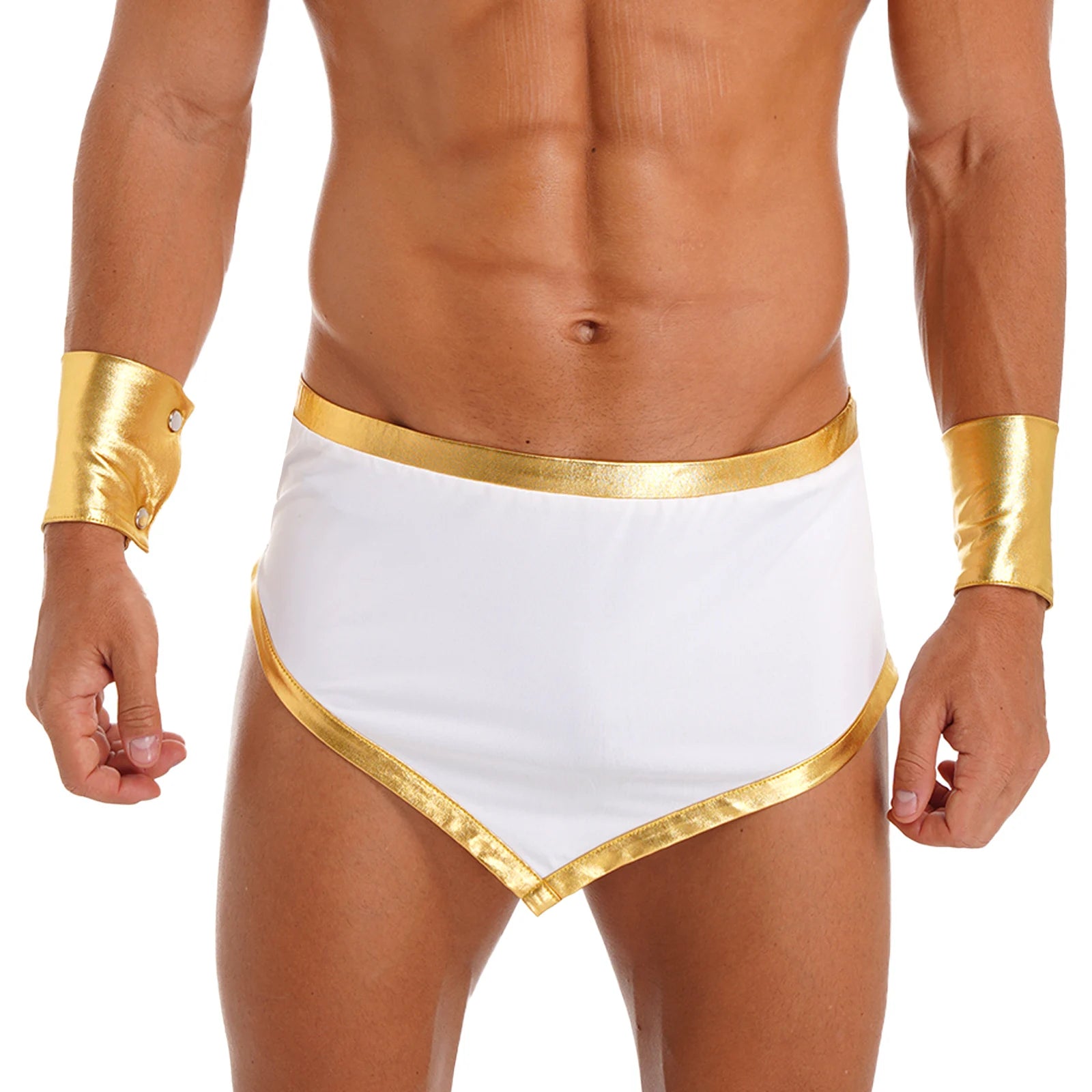 Halloween Adult Costume Complete Set Ancient Greek God Gladiator Mythical Prince Aladin - Burgundy C / XL