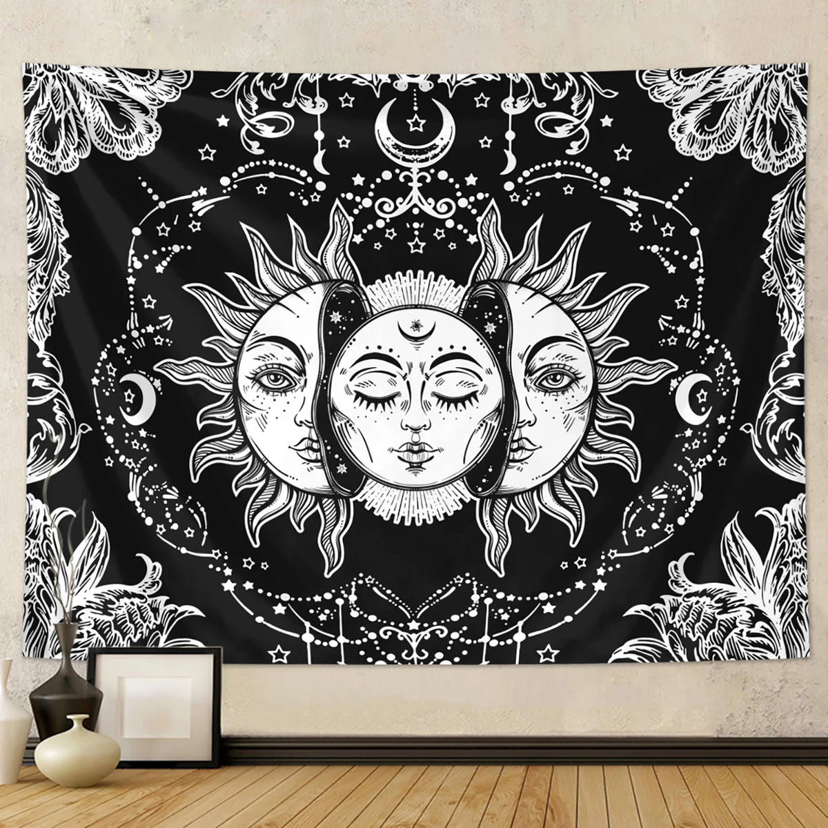 Sun & Moon Celestial Tarot Tapestry