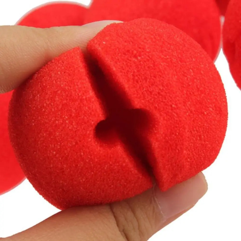 10pc Red Clown Nose Sponge Circus Costume Nose for Halloween Costume Make Up Wedding DIY - View 3