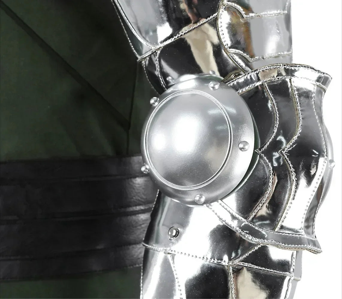 Halloween Black Doom Costume Vest Pants Cloak Outfit Full Set and Individual Items Are - Under top pants / Custom size