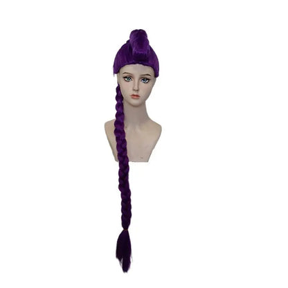 KPop Witch Hunt Squad Lumi Costume Set Girl Anime KPop Style Halloween Dress with Top - Wig / 120(4Y)