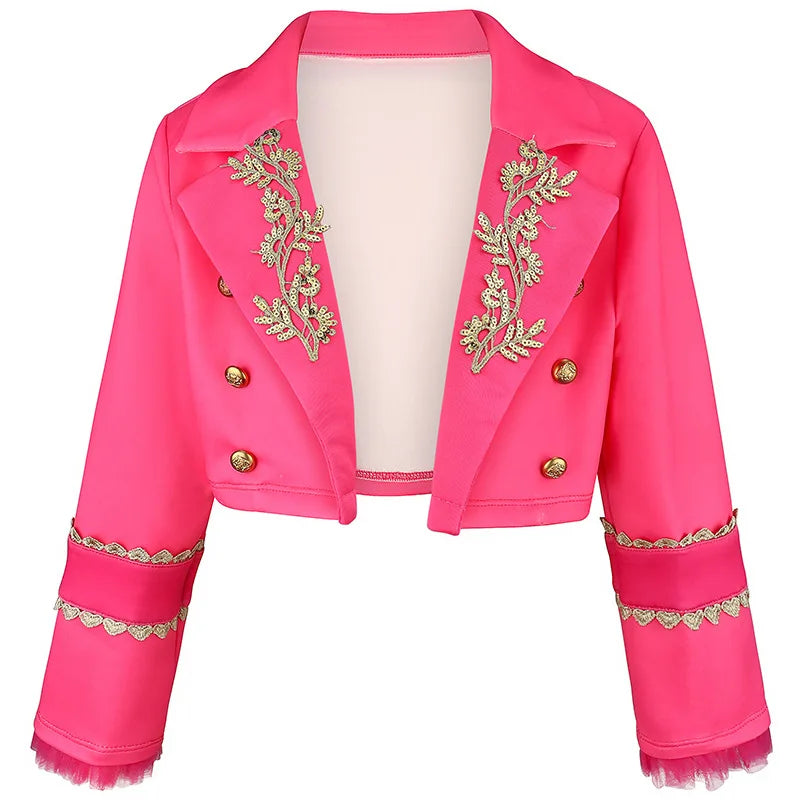 Descendants 4 Bridget Cosplay Full Set, Pink Heart Princess Outfit, - view 4