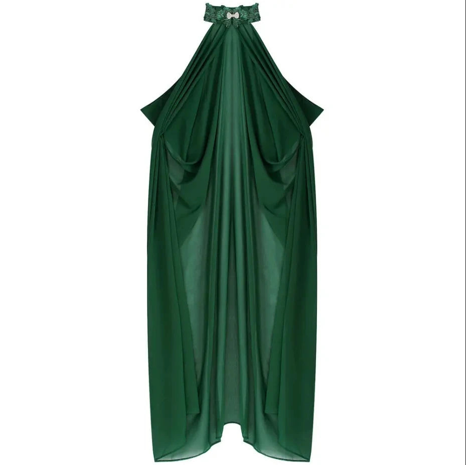Women's Medieval Shawl Cape Cloak Neck Princess Witch Bride Costume - alternate view 14