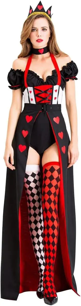Womens Halloween Dresses - Adult Cosplay Dance Clothes with Crown Fancy Dress Up Photoshoot - Discount Halloween City
