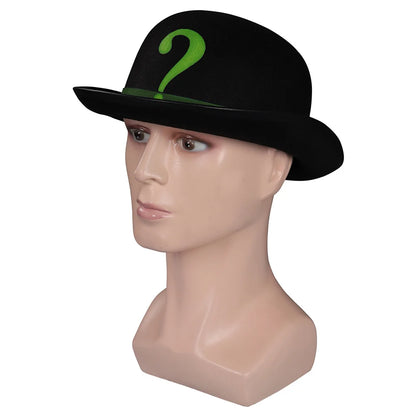 Riddler Hat Costume Accessories Movie Super Villain Disguise Headgear Adult Boys Cap - View 2