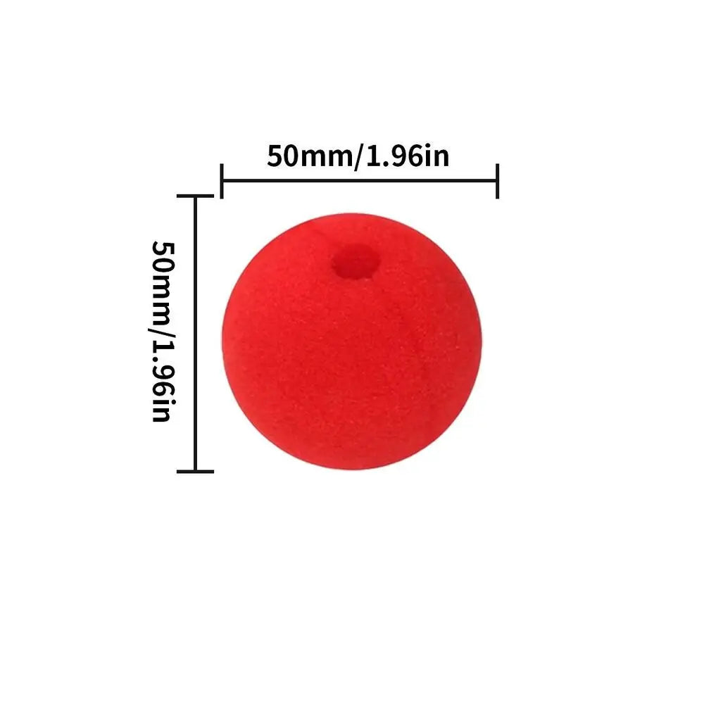 10pc Red Clown Nose Sponge Circus Costume Nose for Halloween Costume Make Up Wedding DIY - View 5