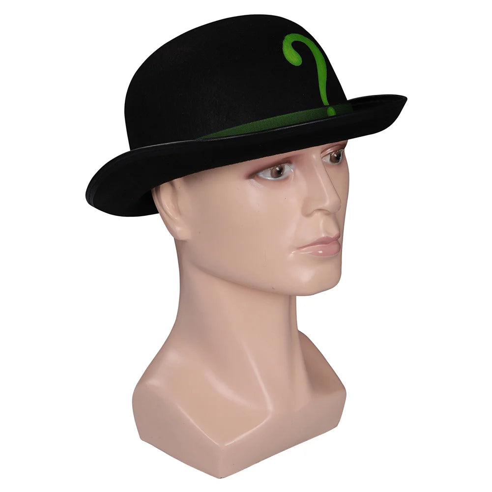 Riddler Hat Costume Accessories Movie Super Villain Disguise Headgear Adult Boys Cap - View 3