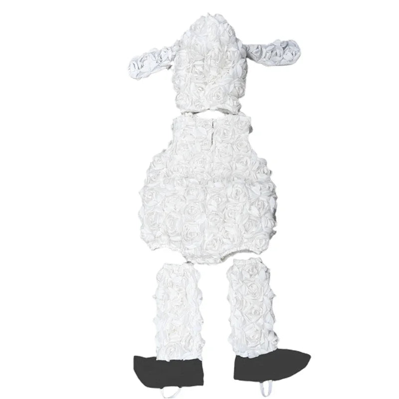 Halloween Kids Costume Animal Themed Cosplay Party Costume Baby Girls Lamb Costume for Toddler Cosplay - product image 4