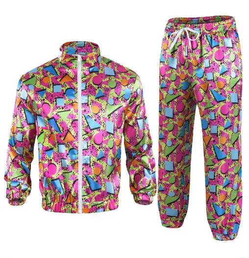 Women's Men's Costume 80s 90s Suit Party Accessories Disco Jacket Trousers Outfit Women's Men's Costume - product image 14