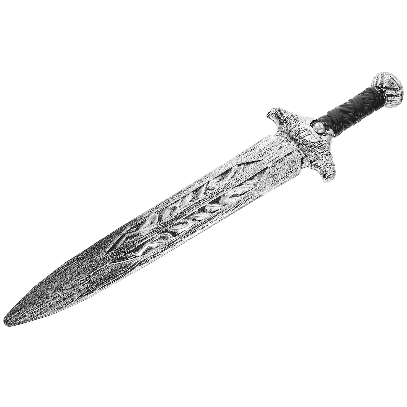 Durable Silver Broad Sword Cosplay Props Halloween Sword Costume Party Supplies Roman Sword Prop Interactive - product image 2