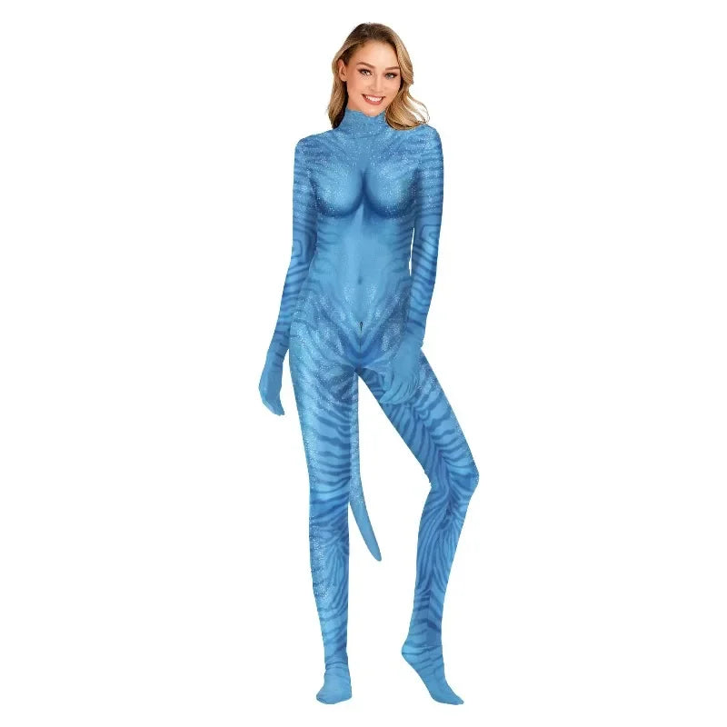 Blue Ocean Fantasy Blue Halloween Costume for Adults - product image 2
