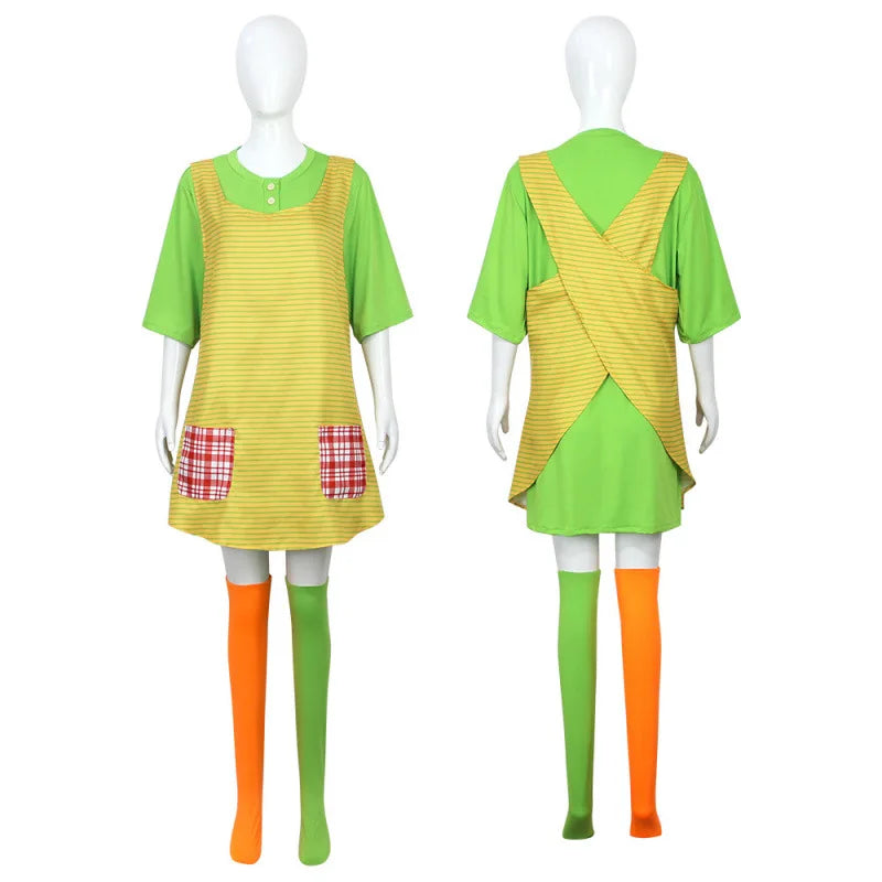 Anime Cosplay Full Set Include Leather Stockings Jacket Apron Pantyhose Camouflage Halloween Party Uniform Carnival Costume Wig