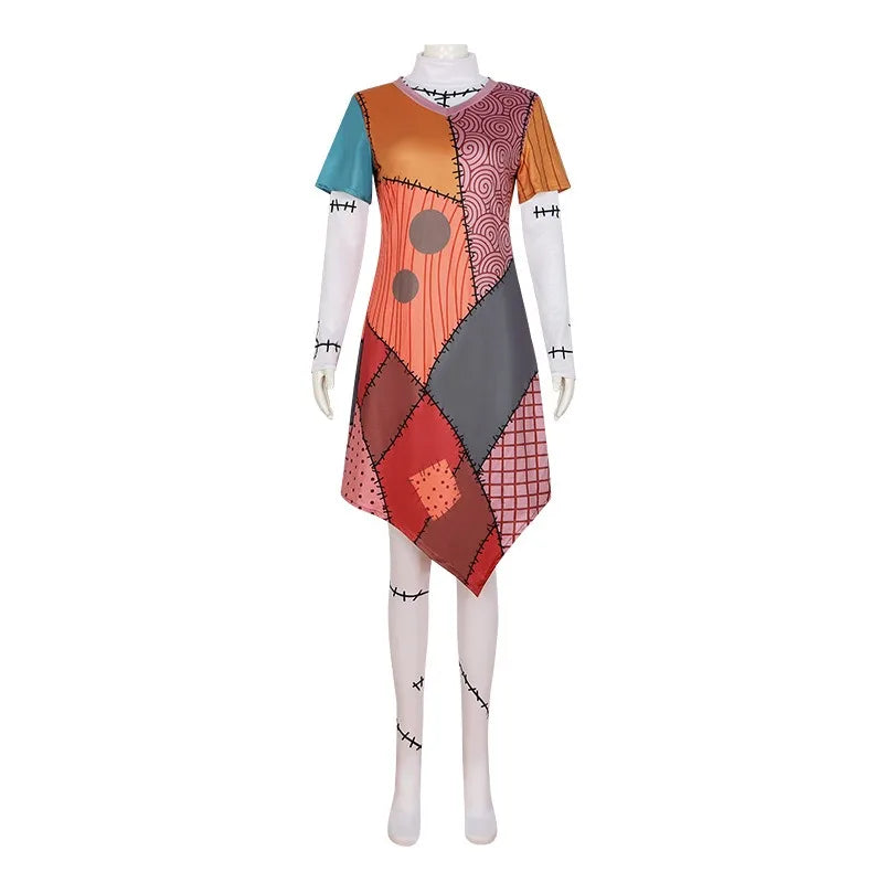 Women's Nightmare Sally Before Christmas COS Costume - alternate view 6
