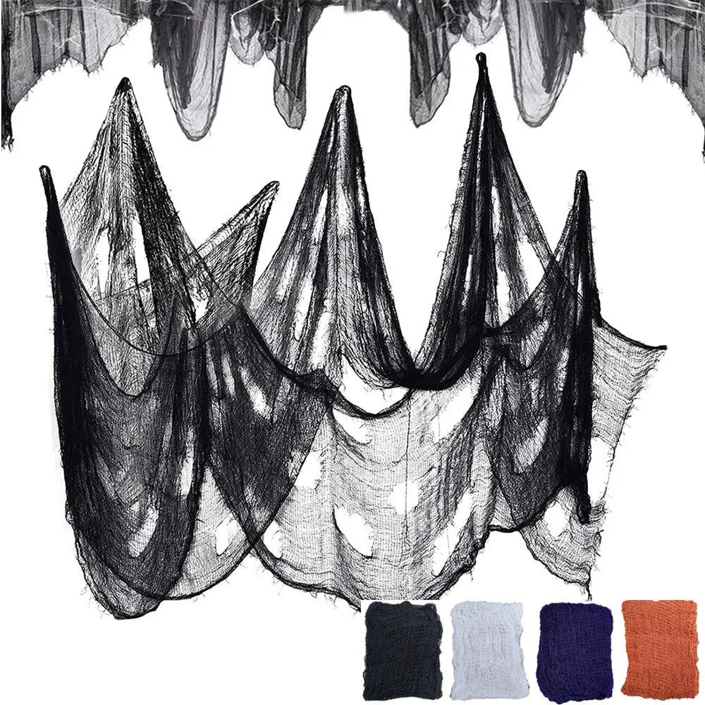 183x76cm Halloween Gauze Decoration Super Size Creepy Cloth Halloween - product image 1