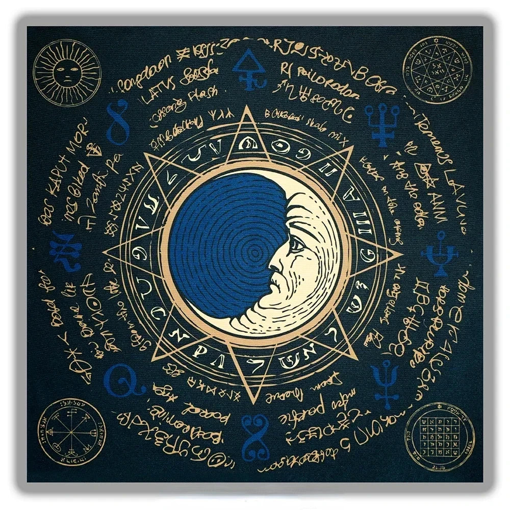 Zodiac Tree of Life Tarot Altar Cloth