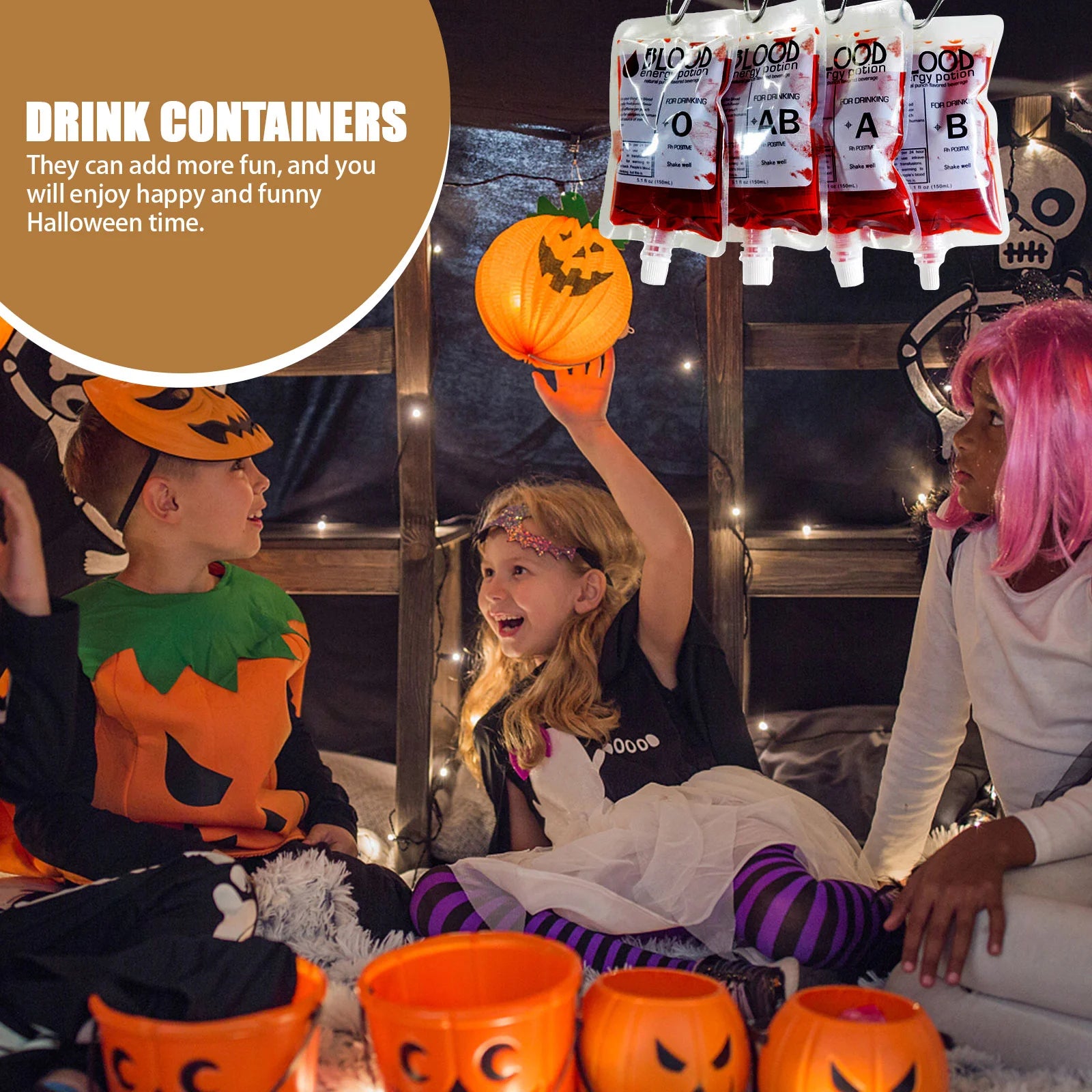 1Piece 250ml Halloween Blood Bags Vampire Fake Blood Suction Bags Drinks Plasma Beverage Halloween Decoration - product image 4