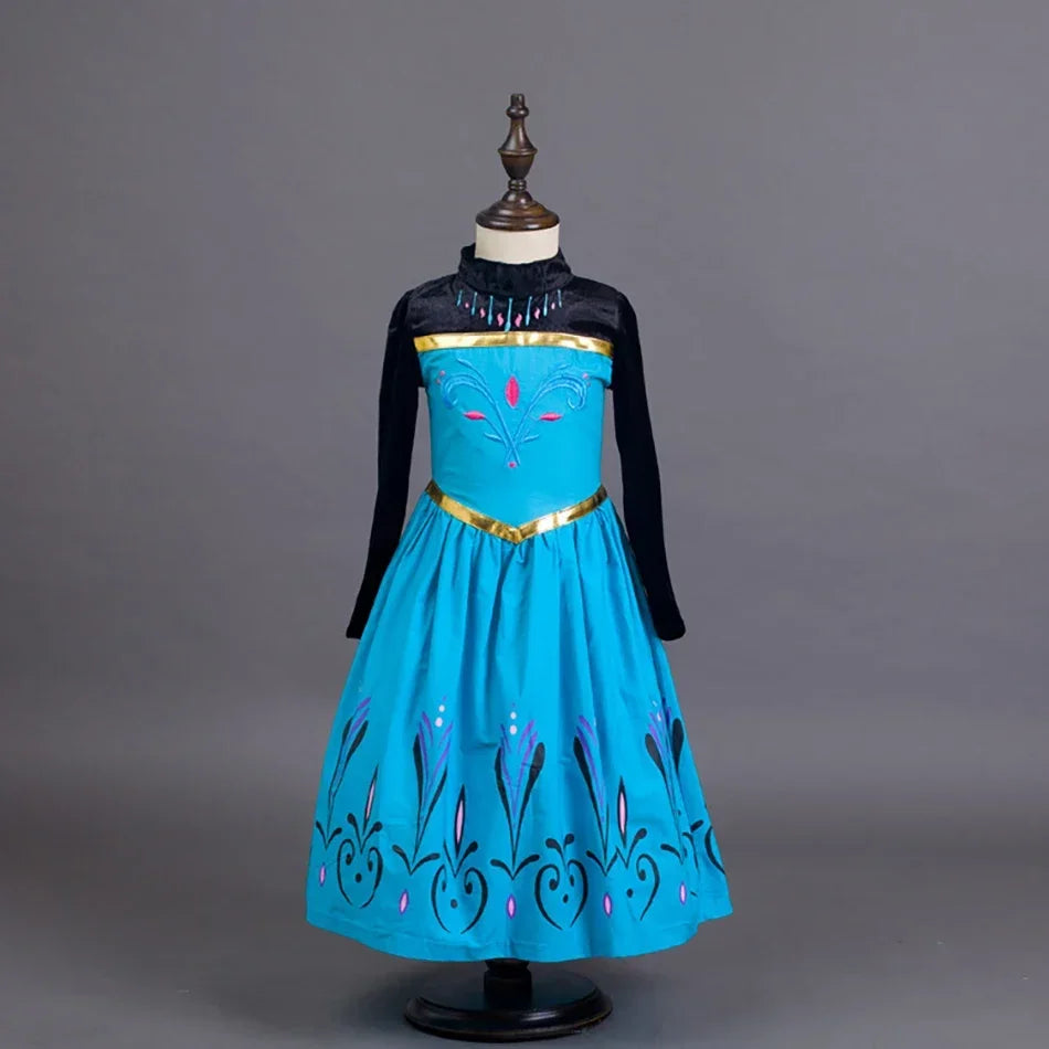 Girls Ice Queen-Inspired Halloween Costume Dress