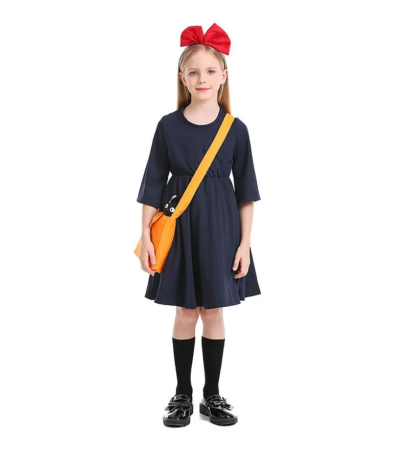 Kids Halloween Costumes Children's Clothes Little Witch Delivery Dress Miyazaki Hayao Cos Kiki Costume Love - product image 2