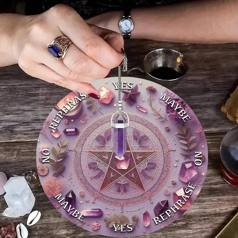 Crystal & Star Astrology Pendulum Divination Mat