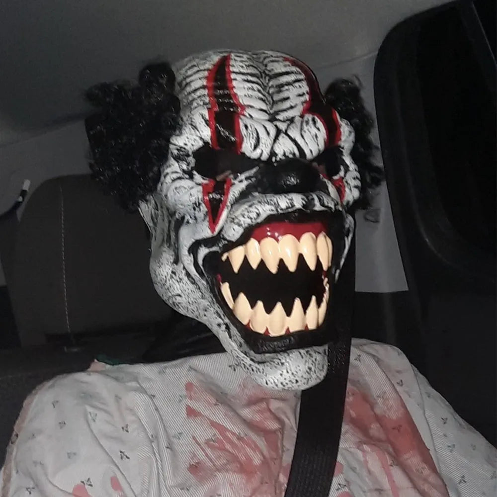 Horror Scary Evil Mask Halloween Costume Creepy Devil Zombie Grimace Costume - View 5