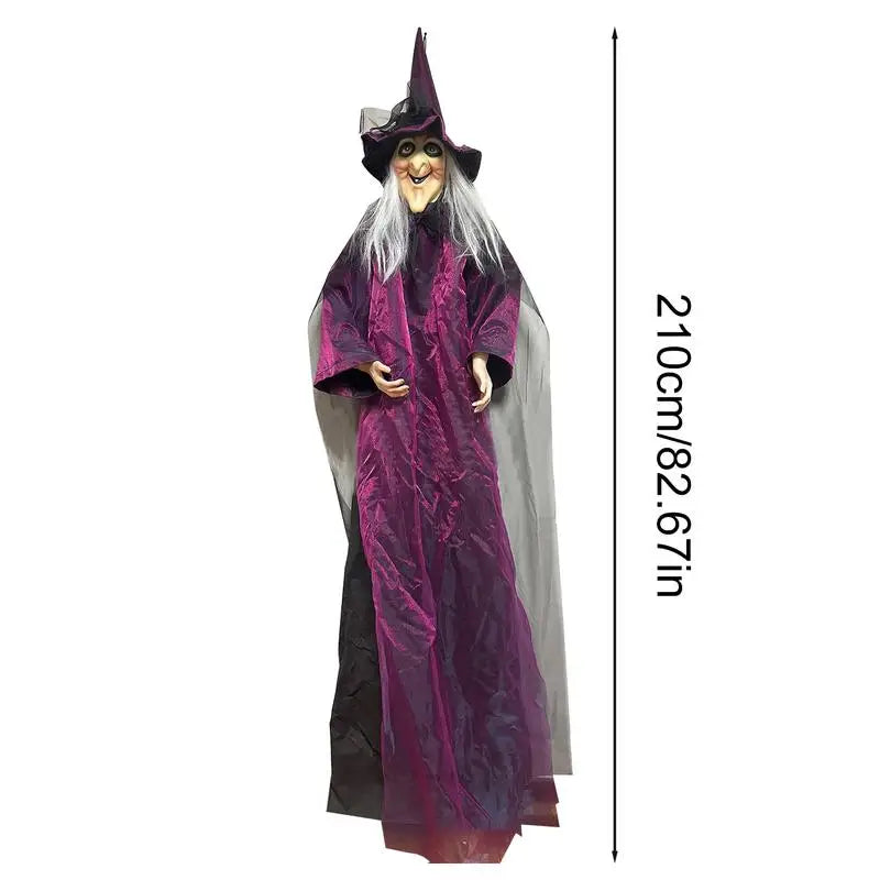 Halloween Decorations Props Life Size Animatronic Witch Sound Activated - product image 6