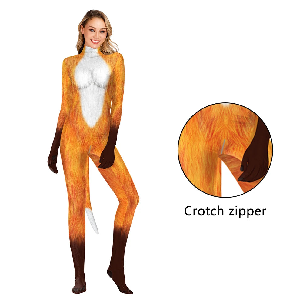 NADANBAO Adult Animal Costume – Dalmatian & Cow Print Catsuit Designs