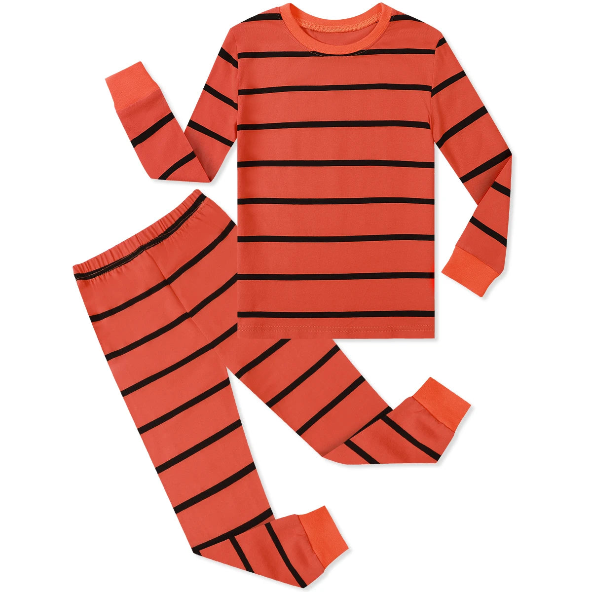 Kids Black & White Prisoner Halloween Costume Pajamas