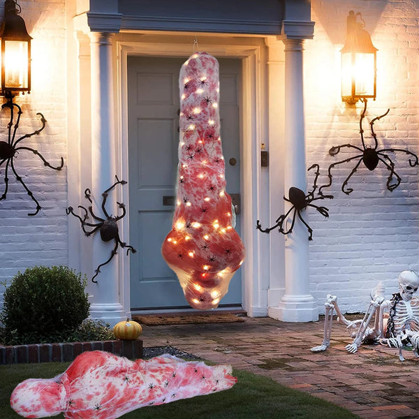 Halloween Decoration Corpse Scary Dead Body Props Cocoon With Light Outdoor Yard Horror Halloween Decoration - product image 1