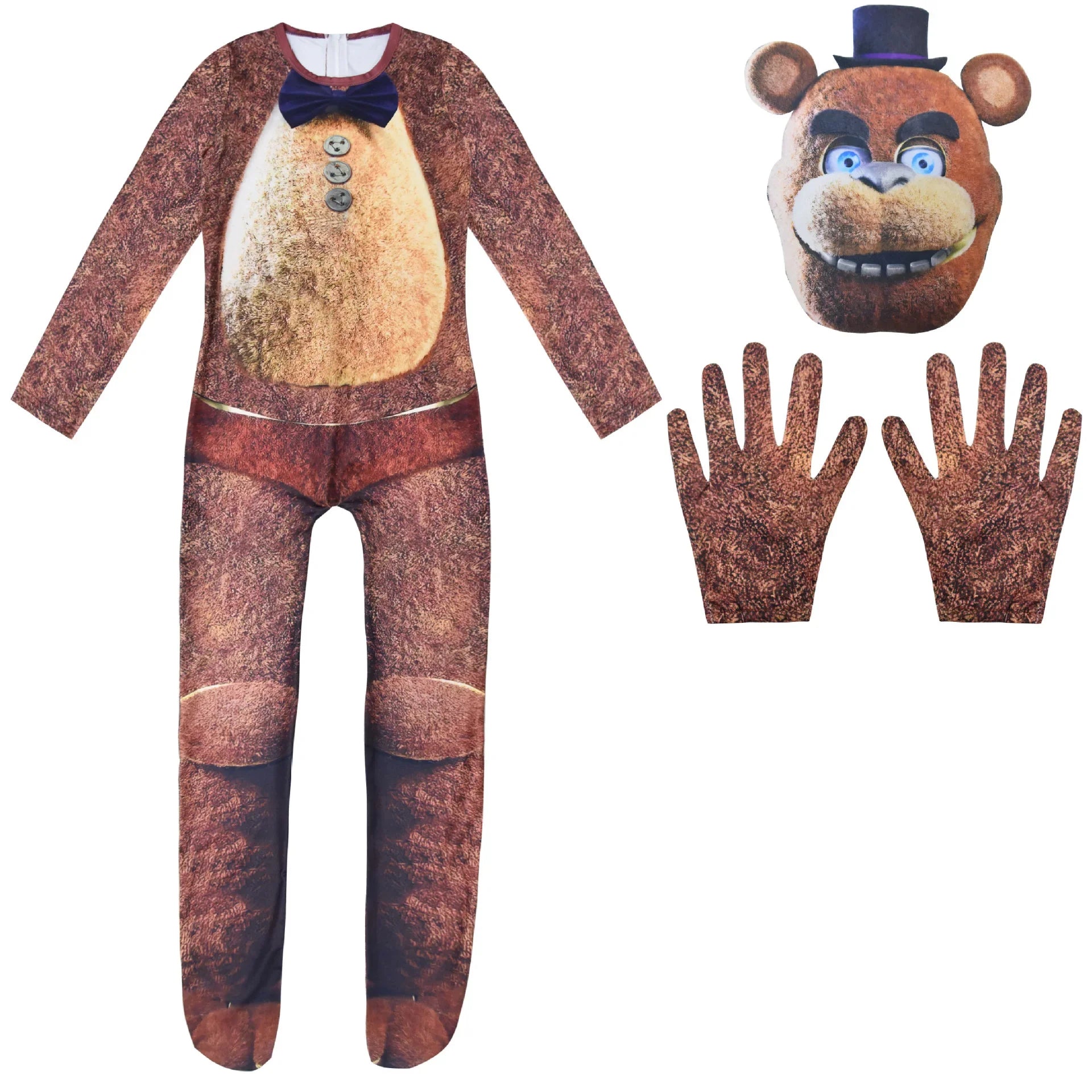 Kids' FNAF-Inspired Halloween Costumes – Freddy & Nightmare Character Designs