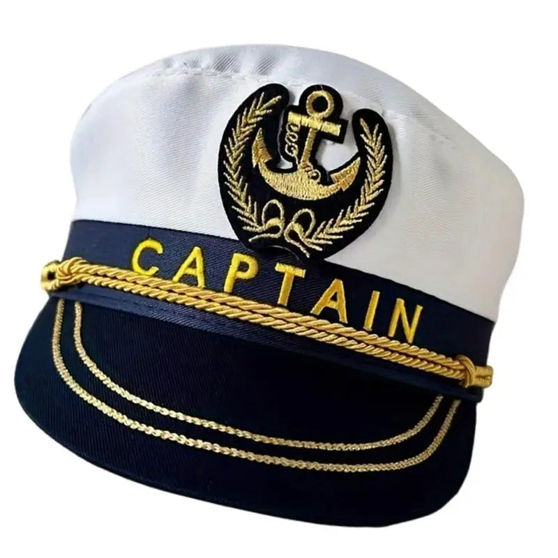 31BB Sailors Cotton Classical Embroidered Design Fits Most Photo Props Hat - alternate view 2