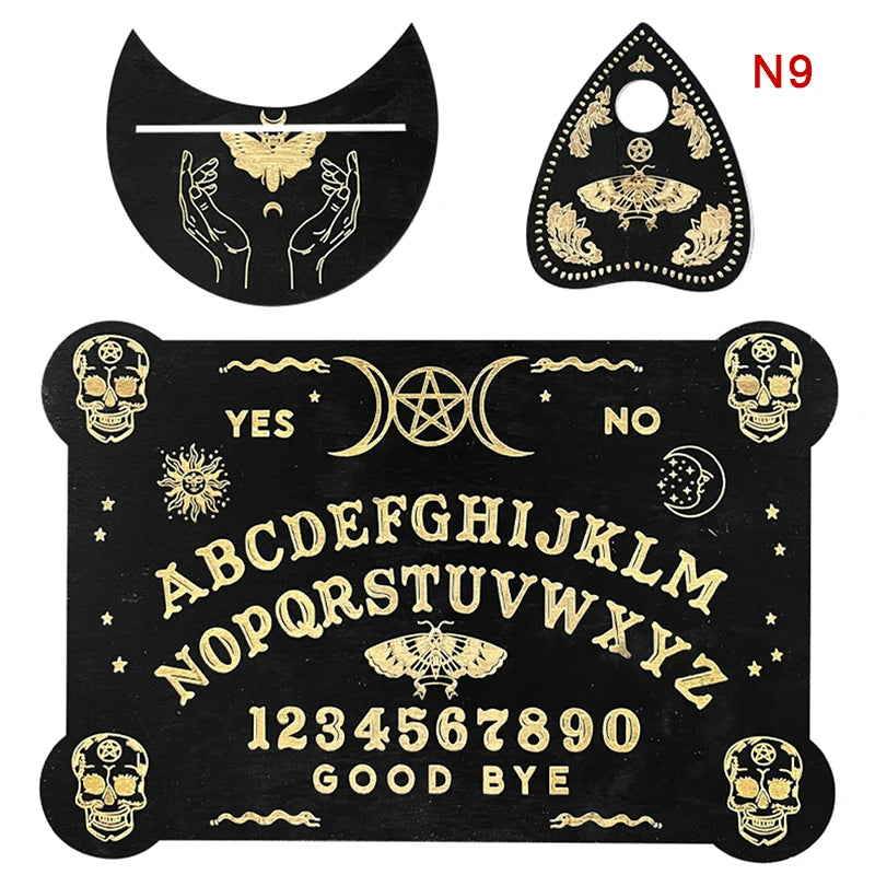 12-Inch Engraved Wooden Pendulum Divination Board
