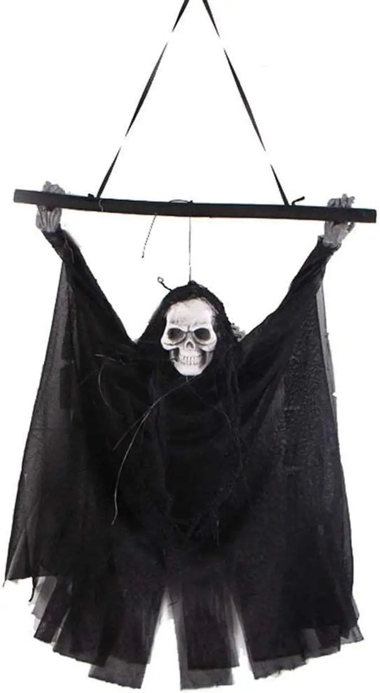 Light-Up Skull Hanging Ghost Halloween Decoration - product image 7
