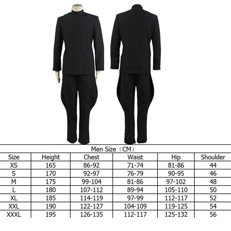 Imperial Costume Army Officer Cap Hat Costume Adult Men Space Battle Uniform Coat Pants - Belt and Hat / XL