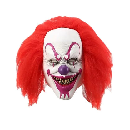 1pc Terrifying Bald Clown Red Wig Halloween Clown Style Wig Halloween Night Scary Prop - View 7