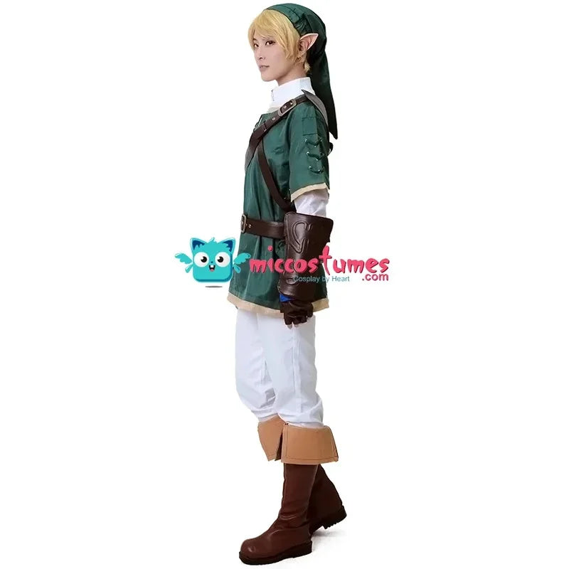 Miccostumes's-8 Princess Link Green halloween costume for Men Cosplay Costumes - product image 5
