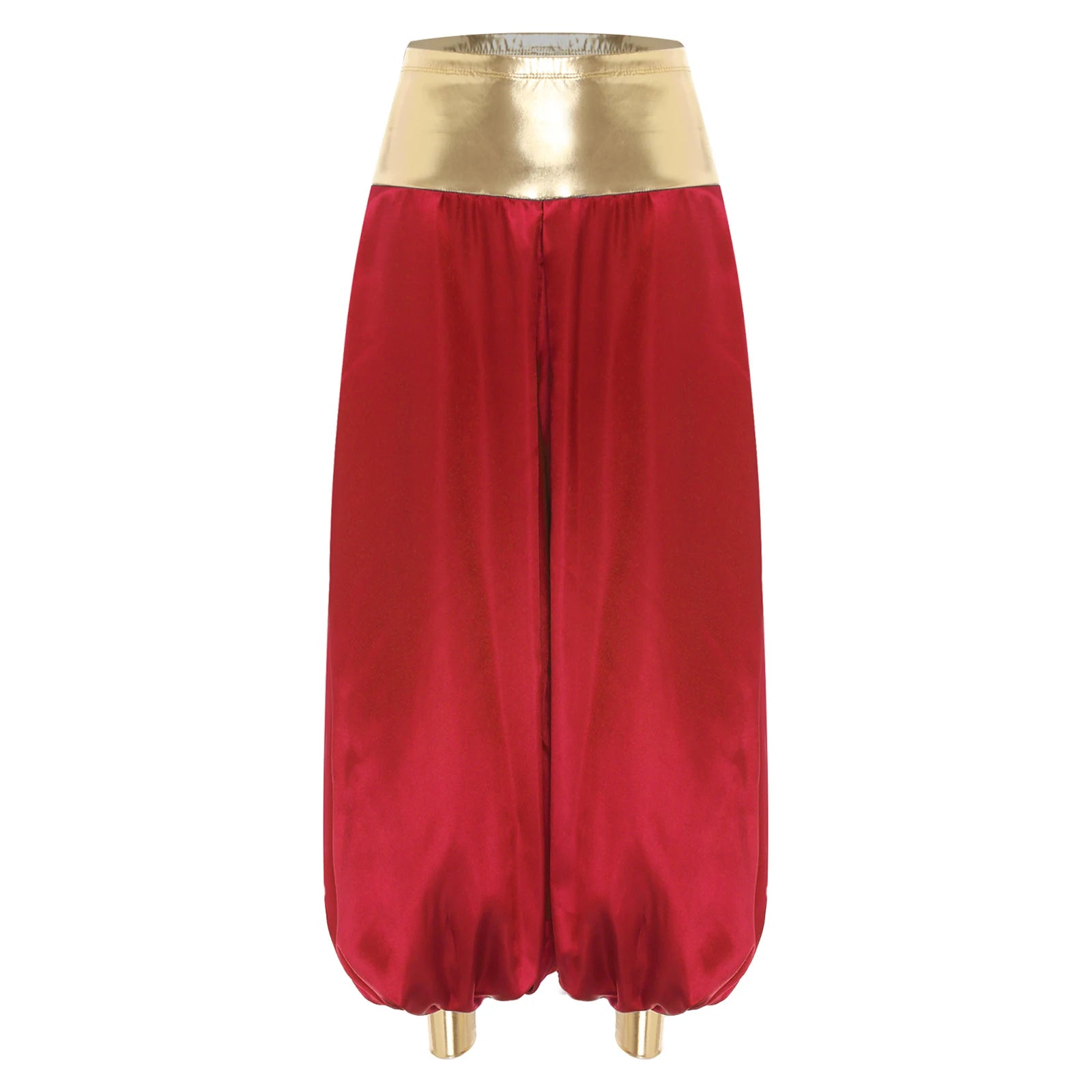Adult Hippie Arabian Bloomer Pants Harem Metallic ShinyArab Indian Costume - alternate view 11
