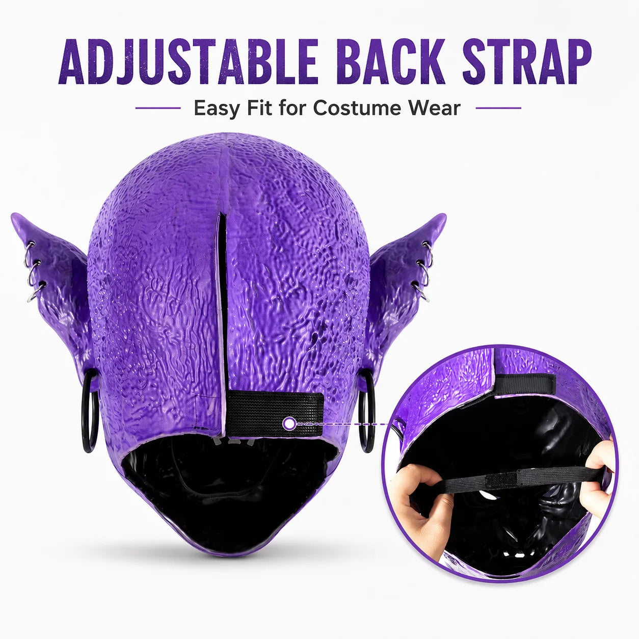 Halloween Monster Full Head Mask, Realistic Foam Goblin Orc Costume Headgear for Adult Cosplay Party - product image 4