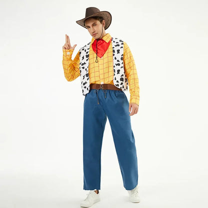 2026New Halloween Woody Costume Family Matching Outfits Couple Costume Woody Sheriff - M / Girls