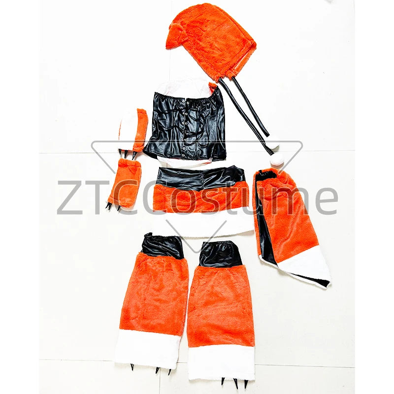 Sexy Fox Christmas Adult Furry Animal Cosplay Costume Halloween Carnival Party Wolf Girl Fancy Dress
