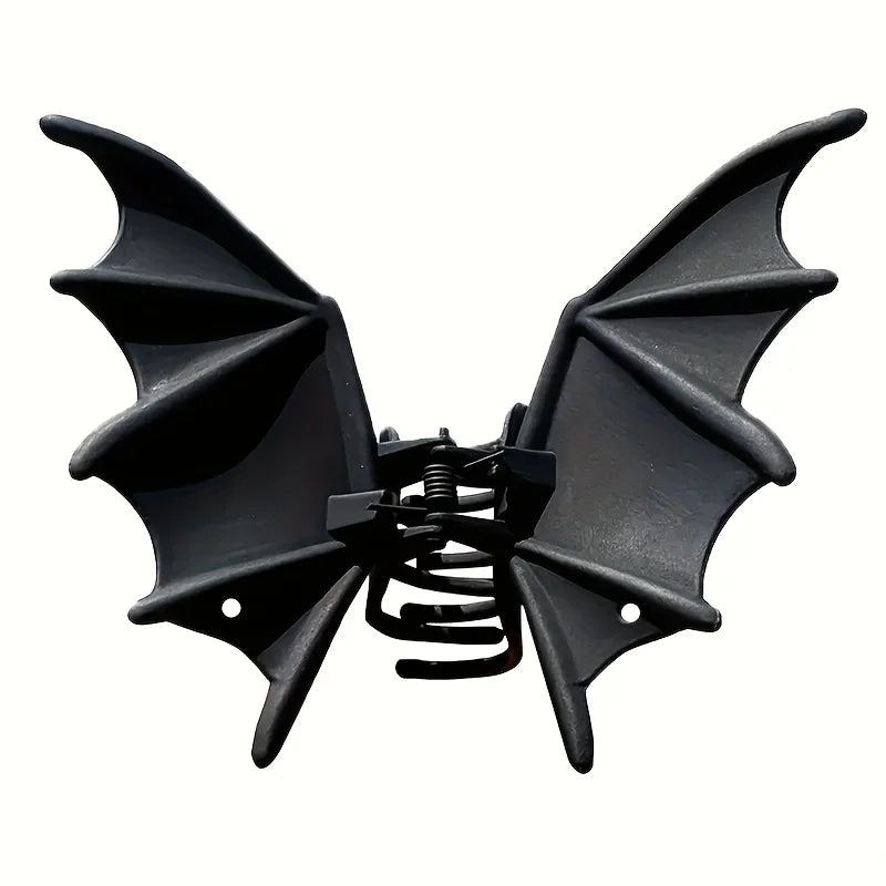 Gothic Bat Hair Clip Halloween Matte Black Gothic Punk-Style Animal Print Hairpin for Women, Elegant Party - product image 7