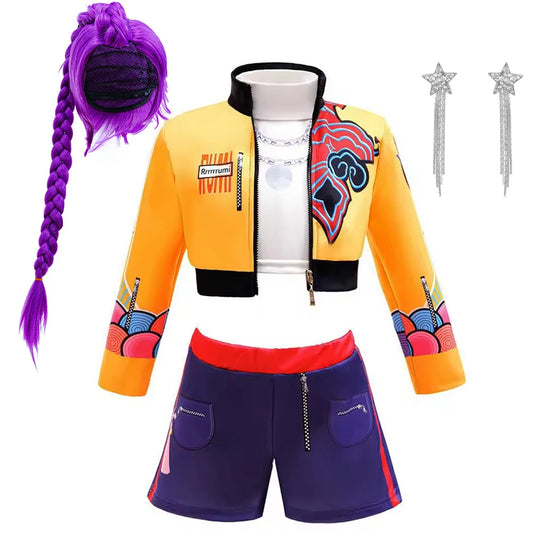 Kids' Singer Birthday 3-Piece Jacket Shorts Costume