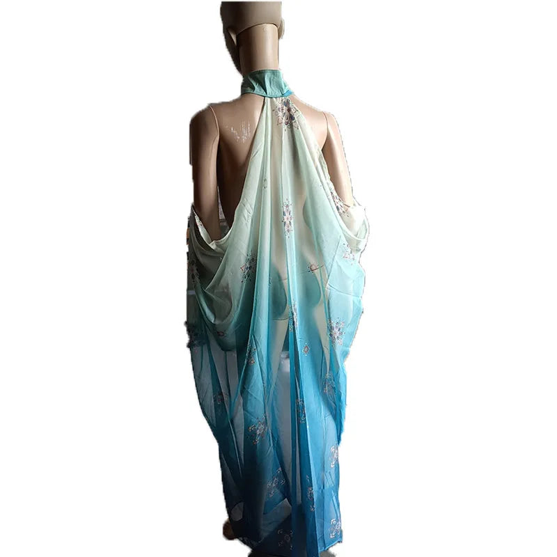 Women's Medieval Shawl Cape Cloak Neck Princess Witch Bride Costume - alternate view 10